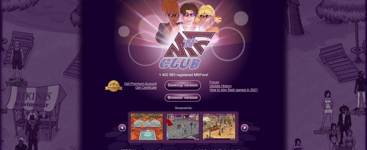 MNF Club Game, Best Porn Games