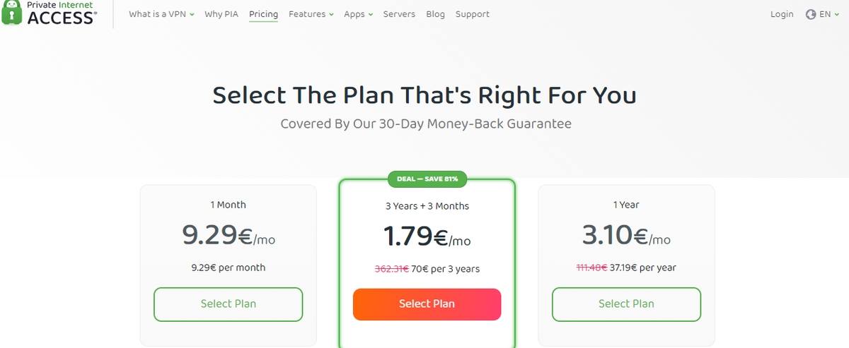 Private Internet Access (PIA)