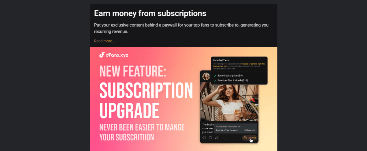 dFans, Premium OnlyFans Porn Sites