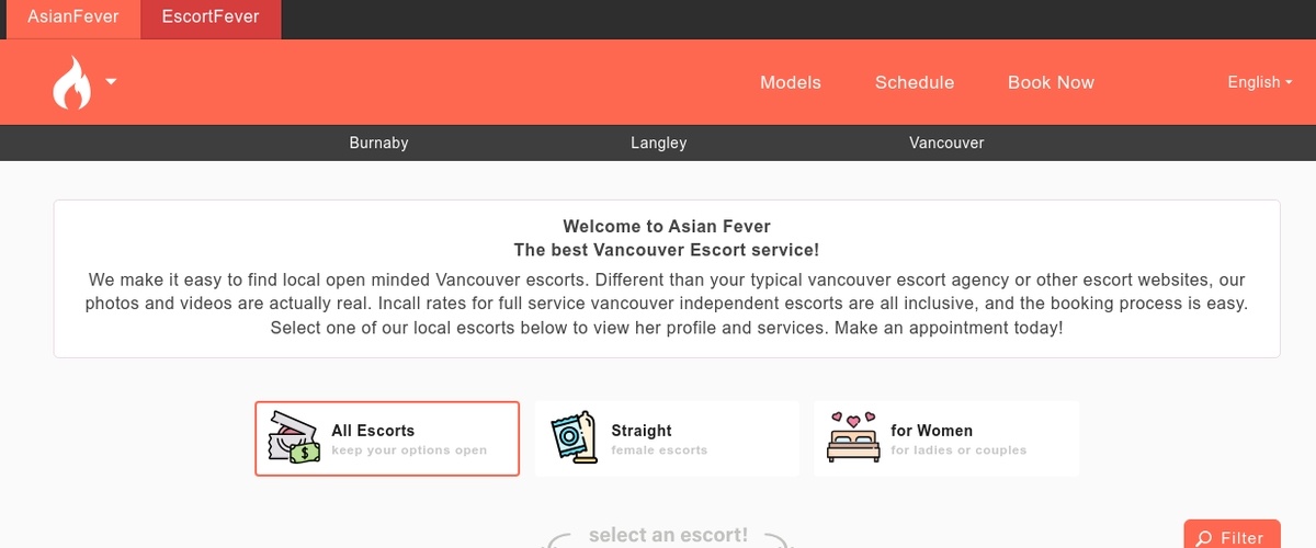 AsianFever, Escort Sites