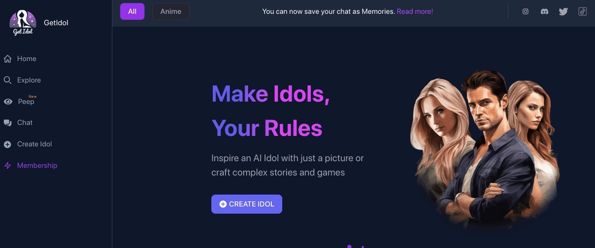 GetIdol, AI Porn Sites