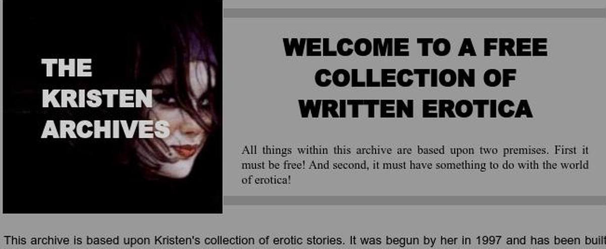 The Kristen Archives, Sex Stories Sites