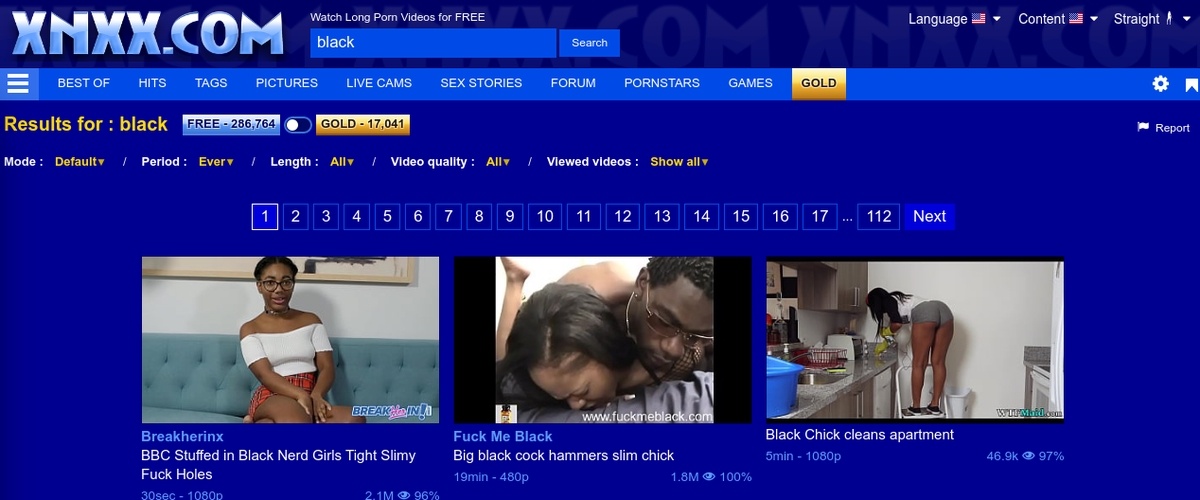 XNXX Black, Black Porn Sites
