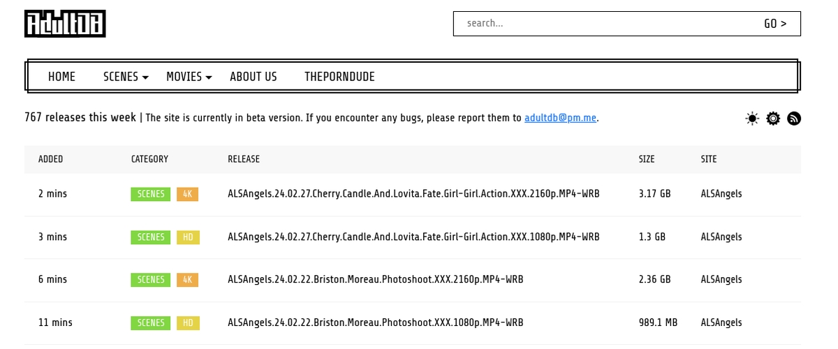 AdultDB, Free Porn Download Sites