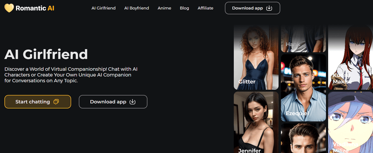 Romantic AI, AI Porn Sites