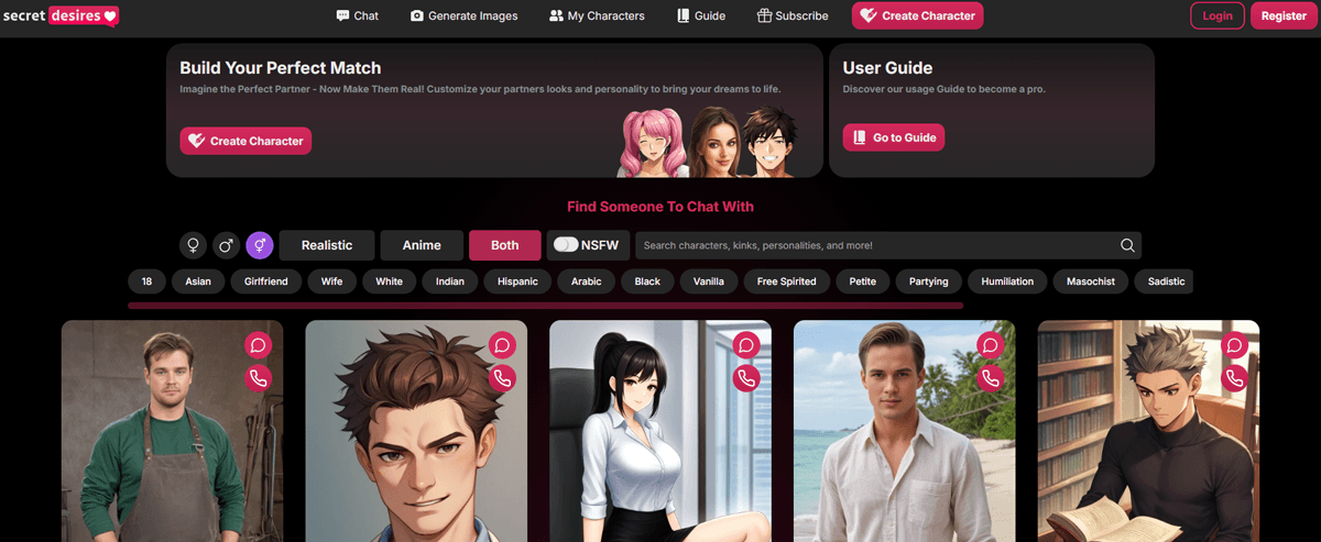 Secret Desires, AI Porn Sites