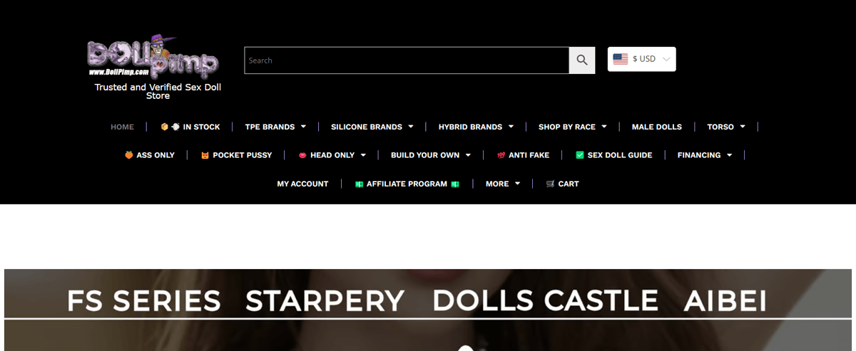 DollPimp, Sex Doll Shop