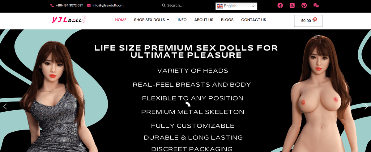 YJL Sex Doll, Sex Doll Shop
