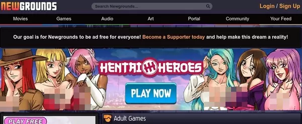 NewGrounds Adult Games