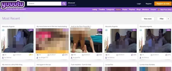 Yuvutu, Amateur Porn Sites