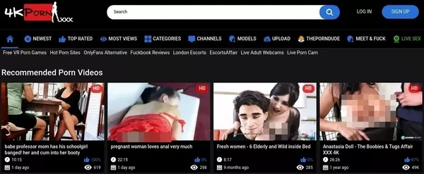 4kPorn, Free Porn Tube Sites