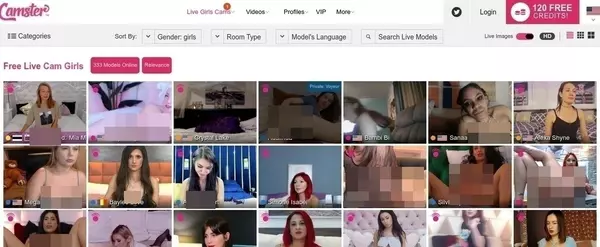 Camster, Live Sex Cam Sites