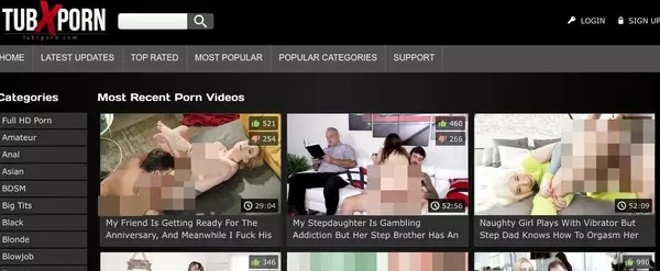 TubXPorn, Hall Of Fame