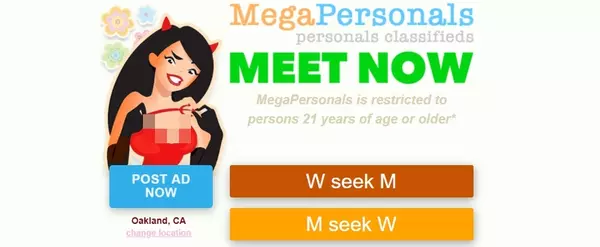 MegaPersonals, Escort Sites