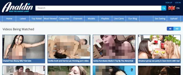 Analdin, Free Porn Tube Sites