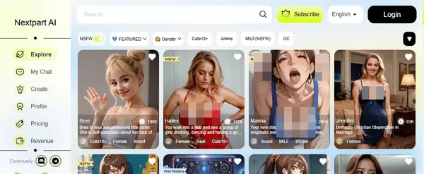 NextPartAI, AI Porn Sites