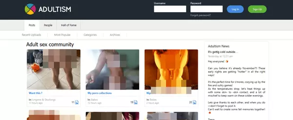 Adultism, Amateur Porn Sites