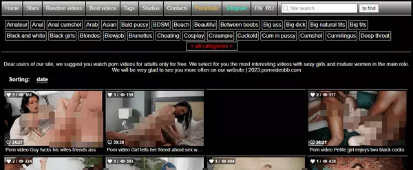 PornVideoBB, Free Porn Tube Sites