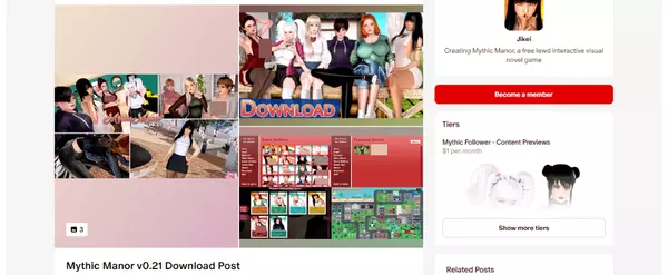 Mythic Manor, Free Sex Games