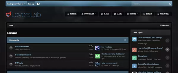 LoversLab, Free Sex Games