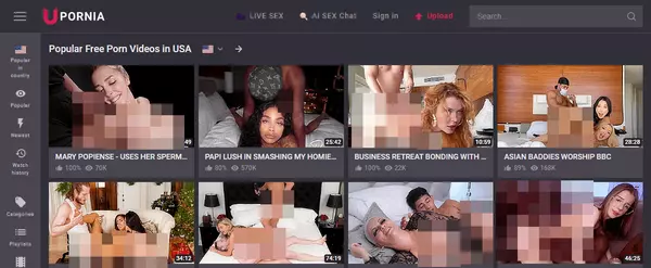 Upornia, Free Porn Tube Sites