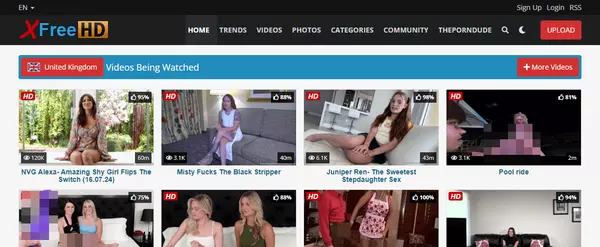 XFreeHD, Free Porn Tube Sites