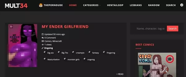 Mult34, Porn Comics Sites