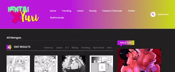 HentaiXYuri, Porn Comics Sites