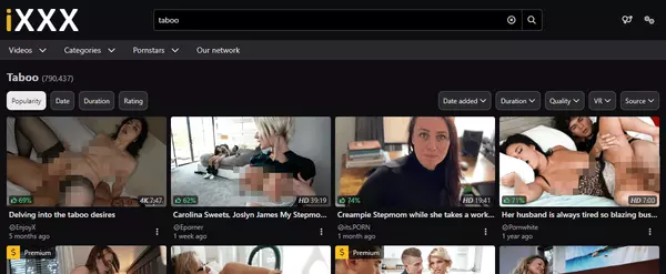 iXXX Taboo, Taboo Porn Sites